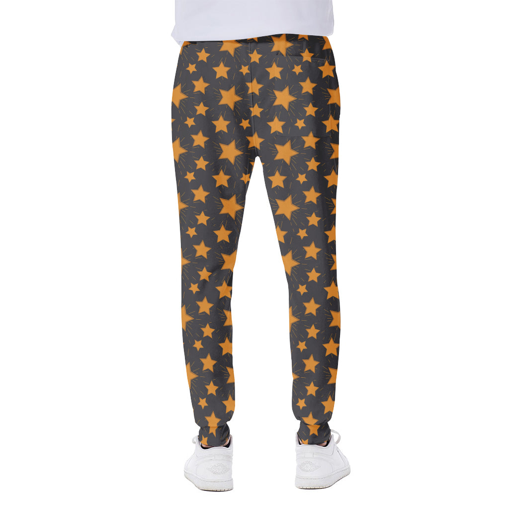 Cartoon Star Pattern Print Scuba Joggers