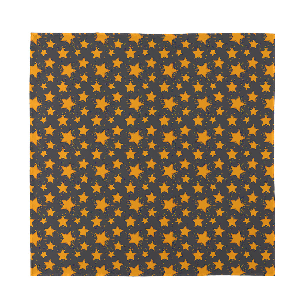 Cartoon Star Pattern Print Silk Bandana