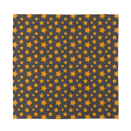 Cartoon Star Pattern Print Silk Bandana