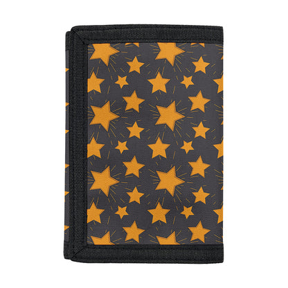 Cartoon Star Pattern Print Trifold Wallet