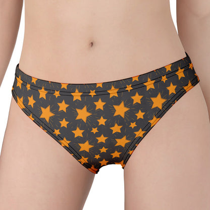 Cartoon Star Pattern Print Women's Panties