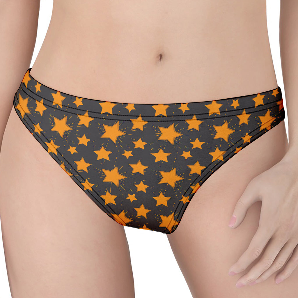 Cartoon Star Pattern Print Women's Thong