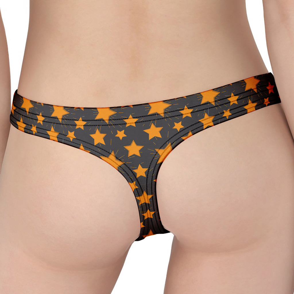 Cartoon Star Pattern Print Women's Thong