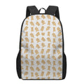 Cartoon Teddy Bear Pattern Print 17 Inch Backpack