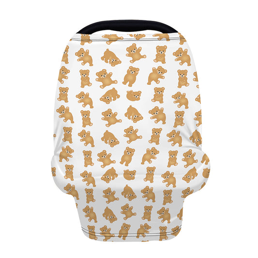 Cartoon Teddy Bear Pattern Print Baby Seat Cover
