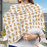 Cartoon Teddy Bear Pattern Print Baby Seat Cover