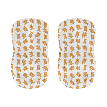 Cartoon Teddy Bear Pattern Print Bar Stool Covers