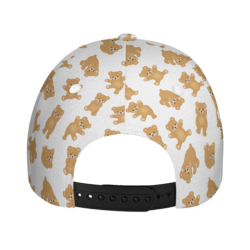 Cartoon Teddy Bear Pattern Print Baseball Cap