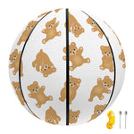 Cartoon Teddy Bear Pattern Print Basketball