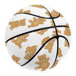 Cartoon Teddy Bear Pattern Print Basketball