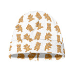 Cartoon Teddy Bear Pattern Print Beanie