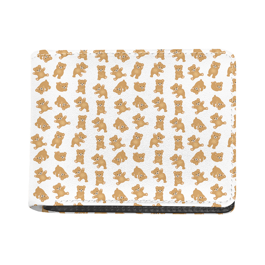 Cartoon Teddy Bear Pattern Print Bifold Wallet