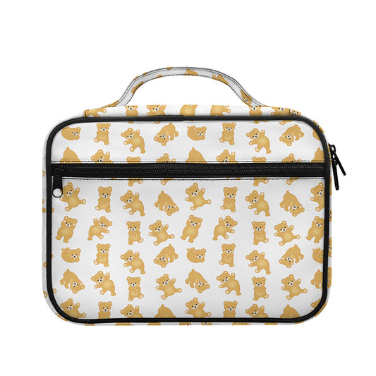 Cartoon Teddy Bear Pattern Print Briefcase Bible Bag
