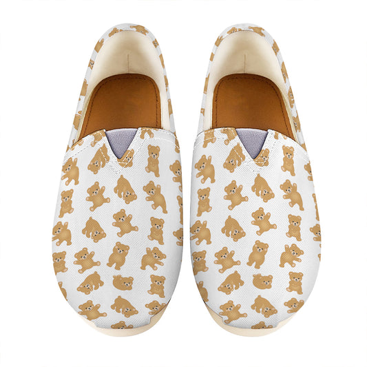 Cartoon Teddy Bear Pattern Print Casual Shoes