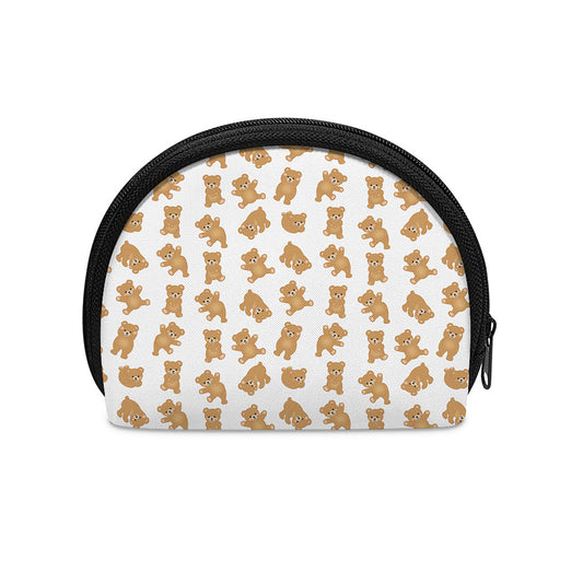 Cartoon Teddy Bear Pattern Print Coin Purse