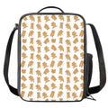 Cartoon Teddy Bear Pattern Print Crossbody Lunch Bag