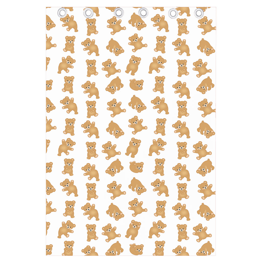 Cartoon Teddy Bear Pattern Print Curtain