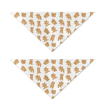 Cartoon Teddy Bear Pattern Print Dog Bandana