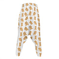 Cartoon Teddy Bear Pattern Print Hammer Pants