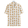 Cartoon Teddy Bear Pattern Print Hawaiian Shirt