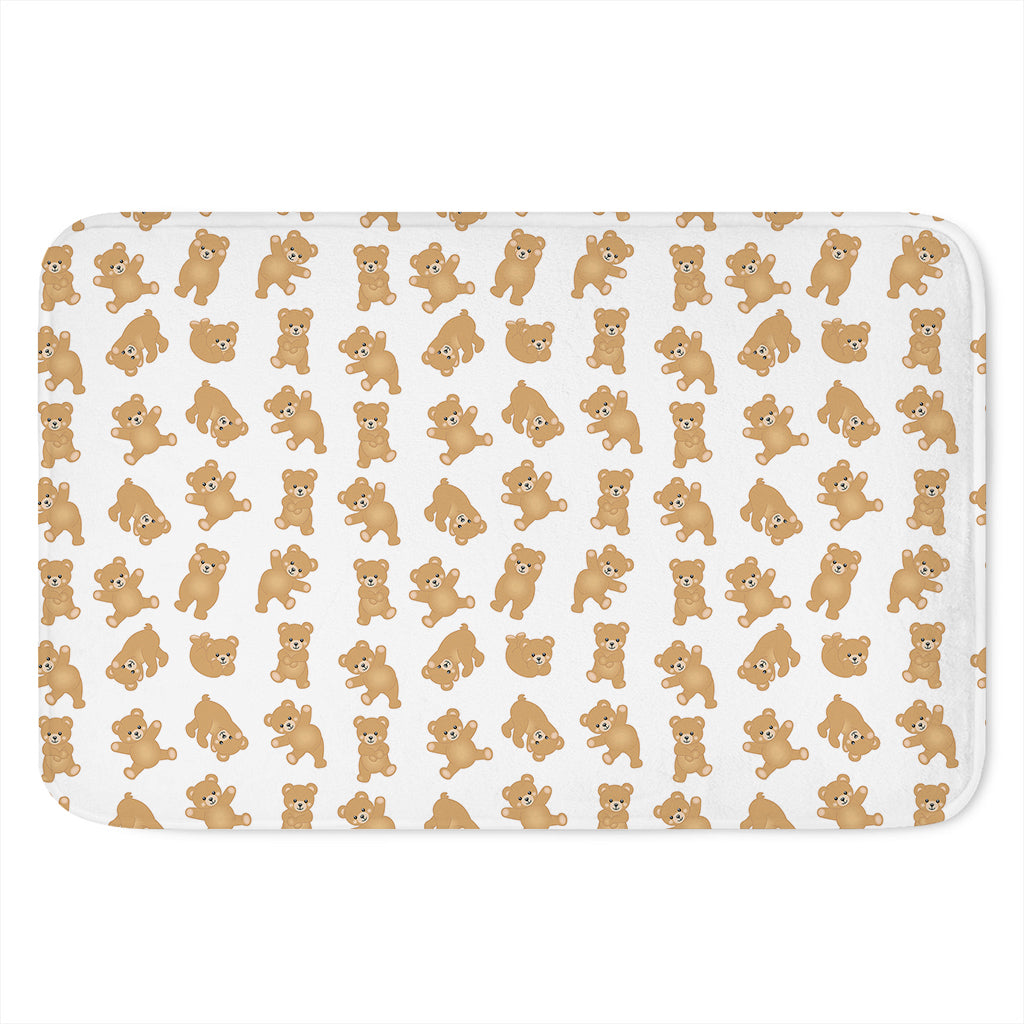 Cartoon Teddy Bear Pattern Print Indoor Door Mat