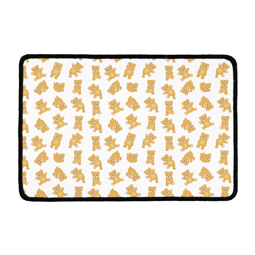 Cartoon Teddy Bear Pattern Print Kitchen Mat