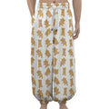 Cartoon Teddy Bear Pattern Print Lantern Pants