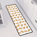 Cartoon Teddy Bear Pattern Print Long Kitchen Mat