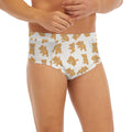 Cartoon Teddy Bear Pattern Print Men's Briefs