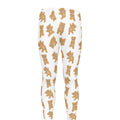 Cartoon Teddy Bear Pattern Print Men's Leggings