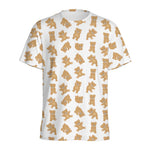 Cartoon Teddy Bear Pattern Print Men's Sports T-Shirt