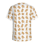 Cartoon Teddy Bear Pattern Print Men's Sports T-Shirt