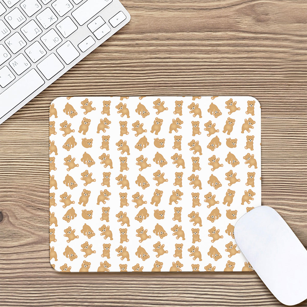 Cartoon Teddy Bear Pattern Print Mouse Pad