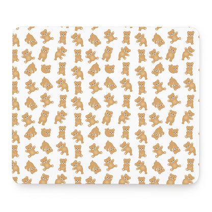 Cartoon Teddy Bear Pattern Print Mouse Pad