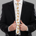 Cartoon Teddy Bear Pattern Print Necktie
