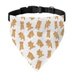 Cartoon Teddy Bear Pattern Print Over The Collar Dog Bandana