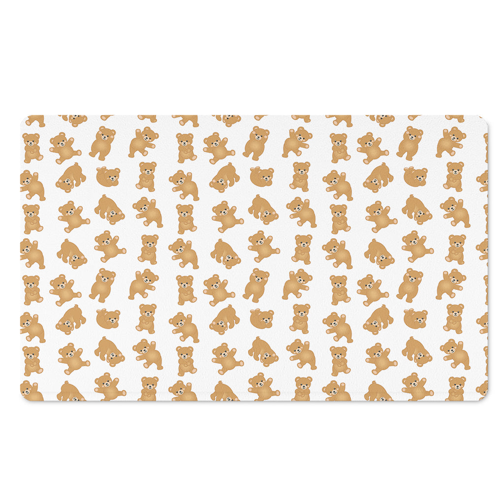 Cartoon Teddy Bear Pattern Print Polyester Doormat