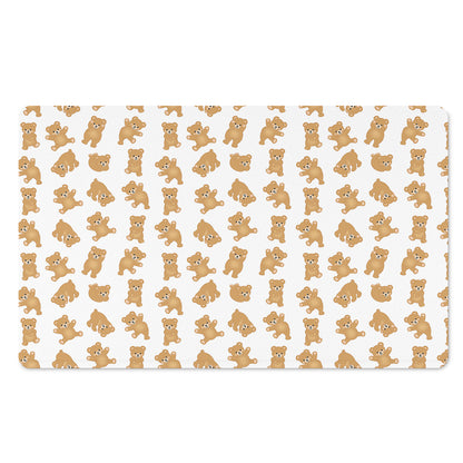 Cartoon Teddy Bear Pattern Print Polyester Doormat