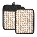 Cartoon Teddy Bear Pattern Print Pot Holders With Pocket