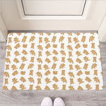 Cartoon Teddy Bear Pattern Print Rubber Doormat