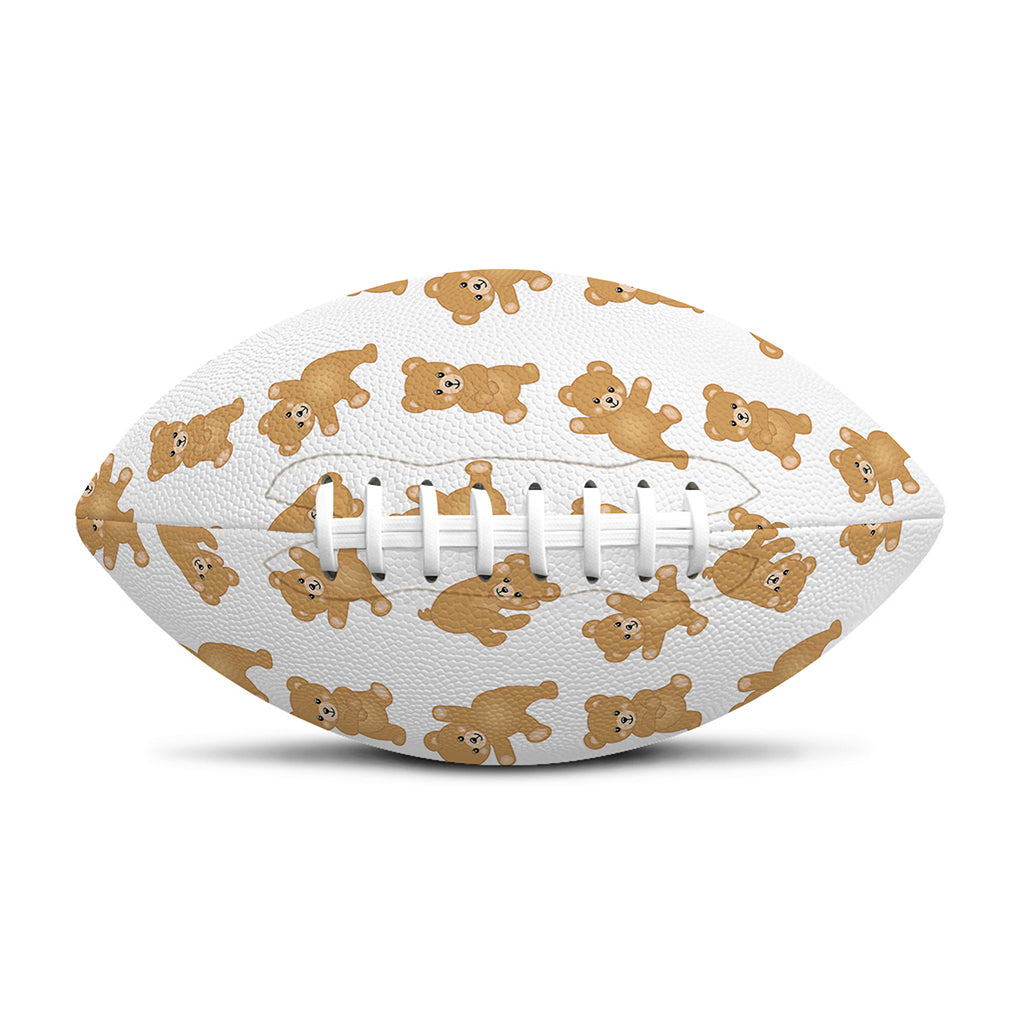 Cartoon Teddy Bear Pattern Print Rugby Ball