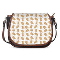 Cartoon Teddy Bear Pattern Print Saddle Bag
