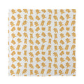 Cartoon Teddy Bear Pattern Print Silk Bandana