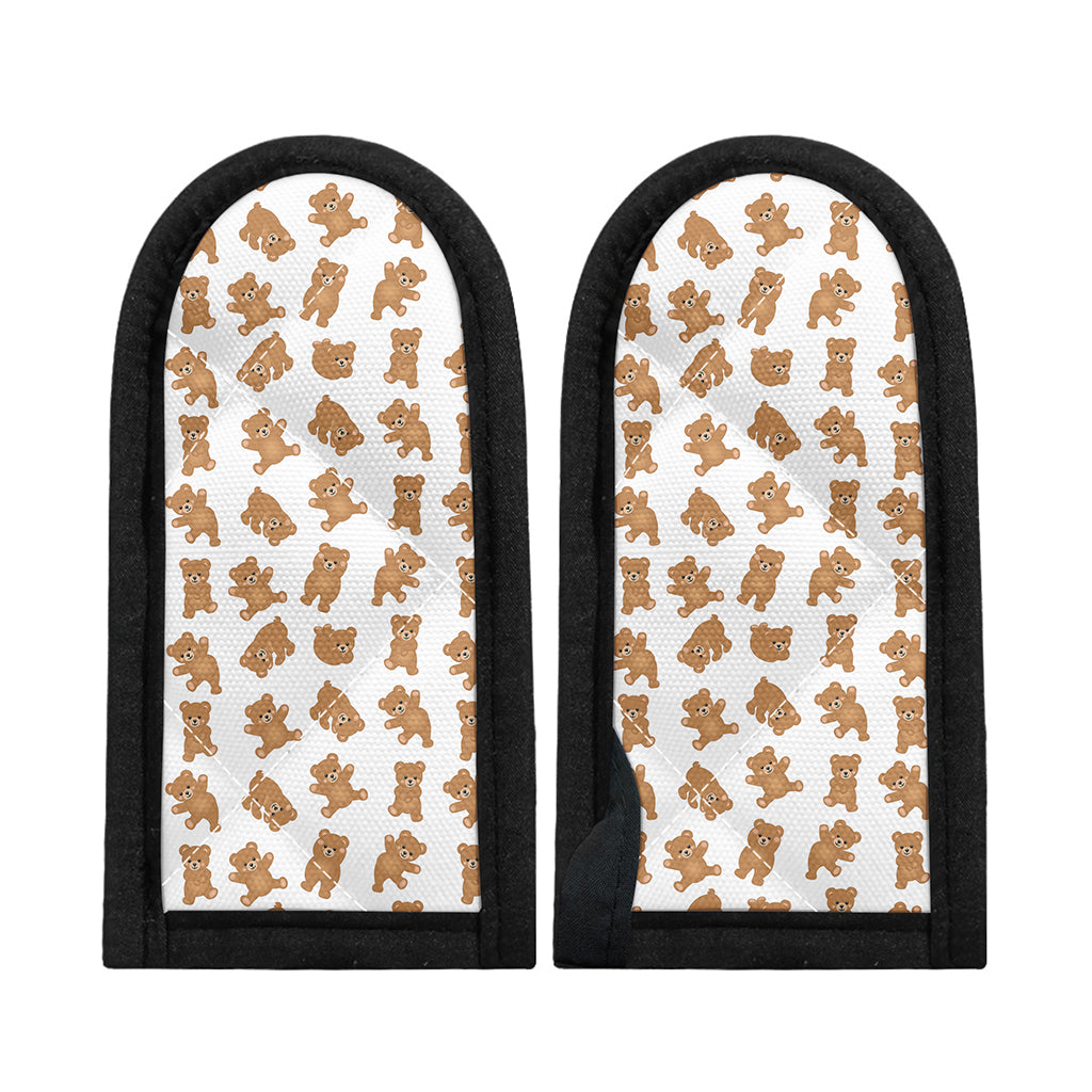 Cartoon Teddy Bear Pattern Print Skillet Handle Cover