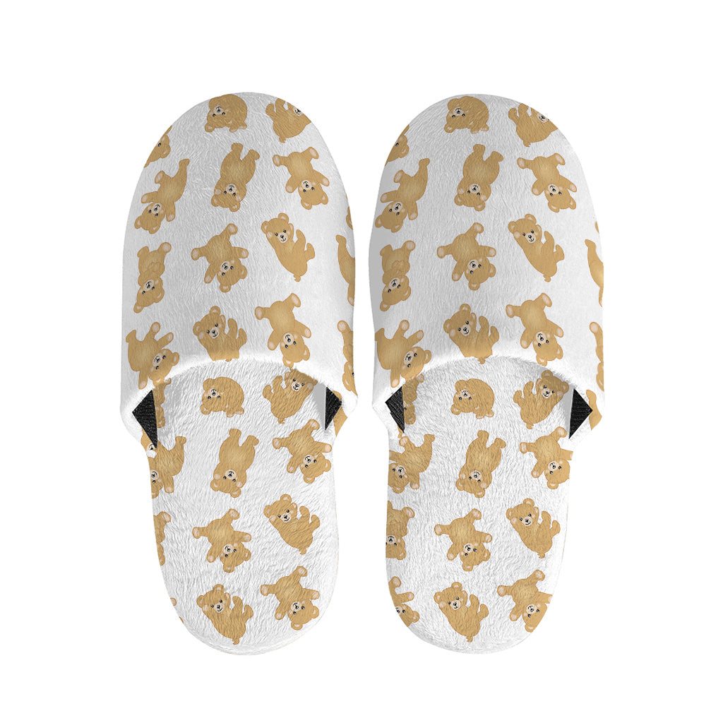 Cartoon Teddy Bear Pattern Print Slippers