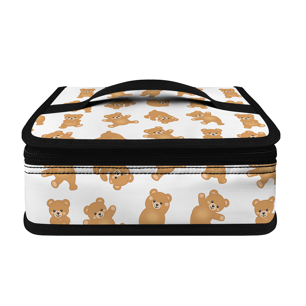 Cartoon Teddy Bear Pattern Print Small Lunch Bag
