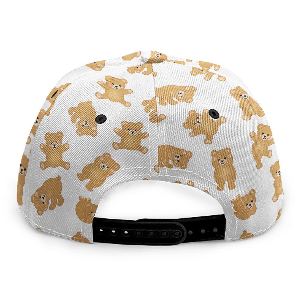 Cartoon Teddy Bear Pattern Print Snapback Cap