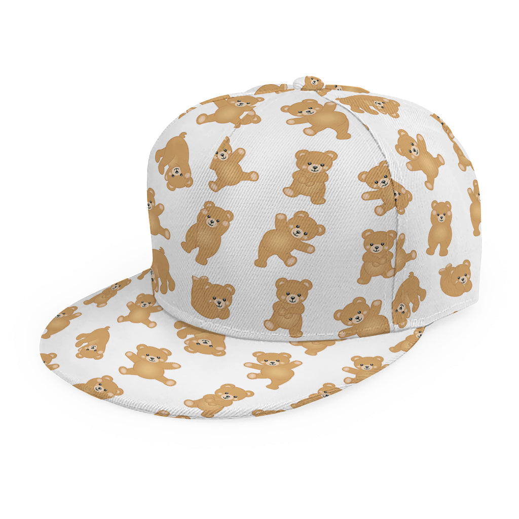 Cartoon Teddy Bear Pattern Print Snapback Cap