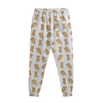 Cartoon Teddy Bear Pattern Print Sweatpants