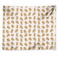 Cartoon Teddy Bear Pattern Print Tapestry